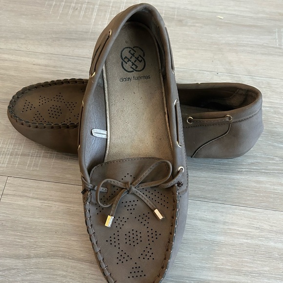 Women’s Brown Moccasin Loafers | Daisy Fuentes | Comfortable & Stylish - Picture 1 of 9